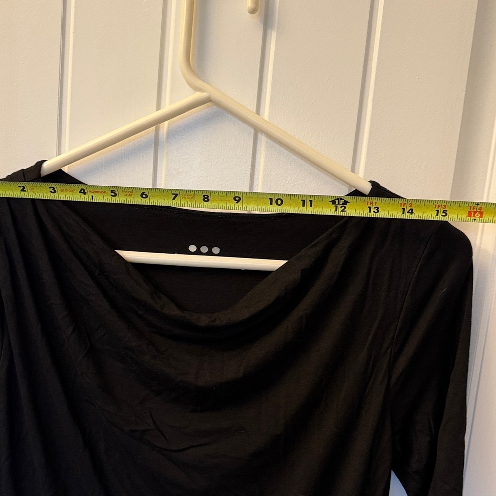 Three Dots Black Asymmetrical Dress - Picture 4 of 7